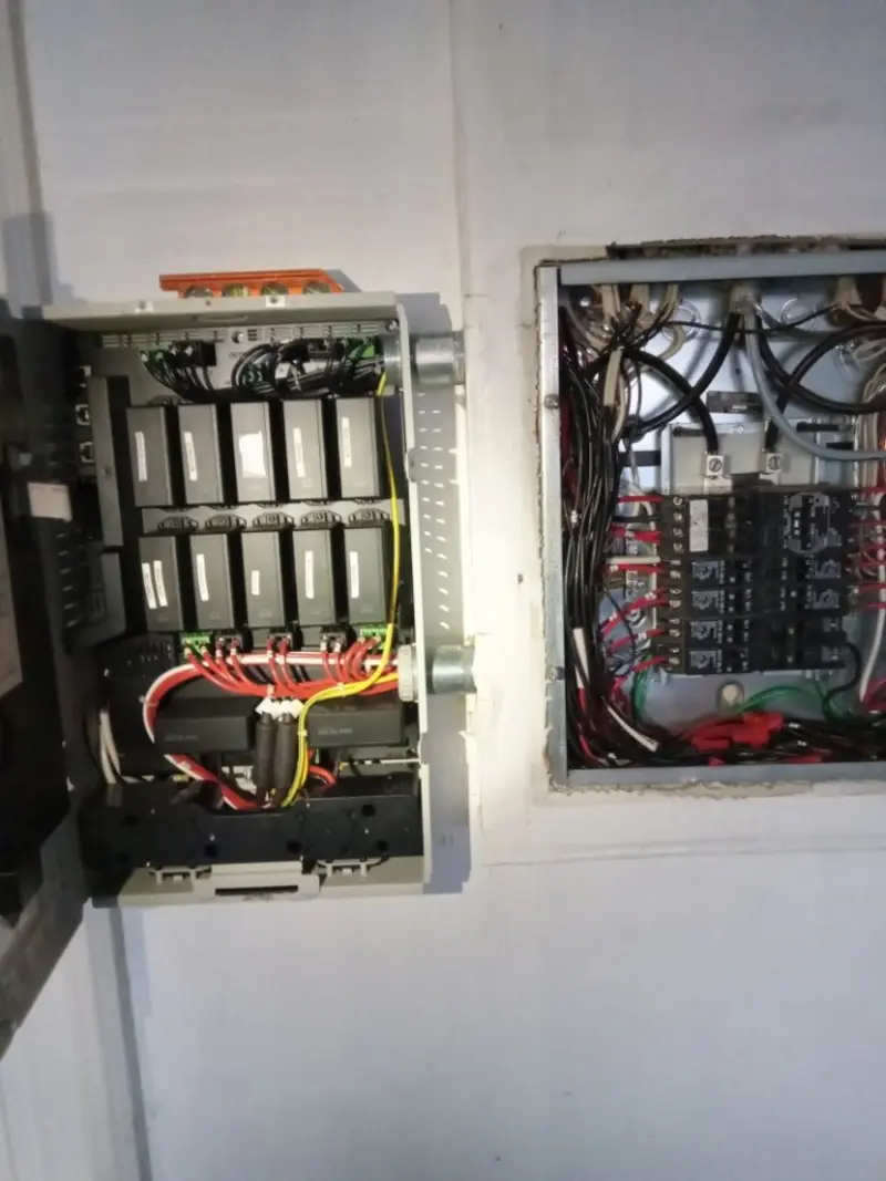 Electrical panel upgrade completed for Security Camera Wiring in Topanga